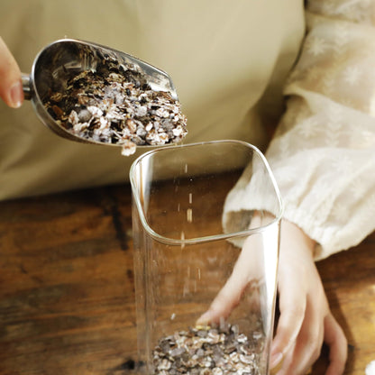 LIBWYS 16er Set Vorratsgläser Bambus Deckel Eckig – 1000ml & 600ml