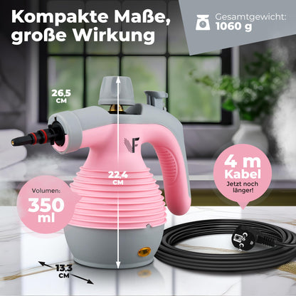 Neighbour's Friend Handdampfreiniger DR-P4 Rosa mit 350 ml Tank
