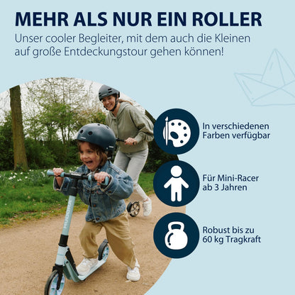 HUDORA BigWheel 180 Advanced Junior Kinder Roller – Blau