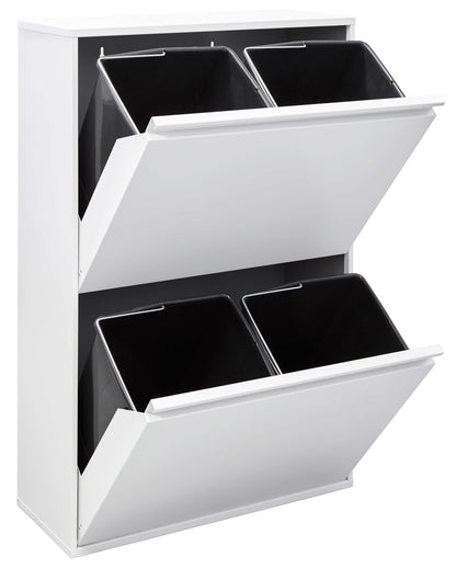 ARREGUI Basic CR601-B Mülltrennsystem 4 Fächer – Weiss