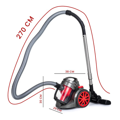 LEHMANN Zyklon Staubsauger beutellos Bodenstaubsauger - 4000W