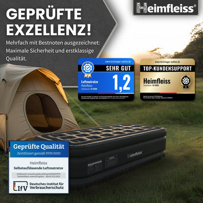 Heimfleiss Luftbett selbstaufblasend 100x200 cm für 1 Person