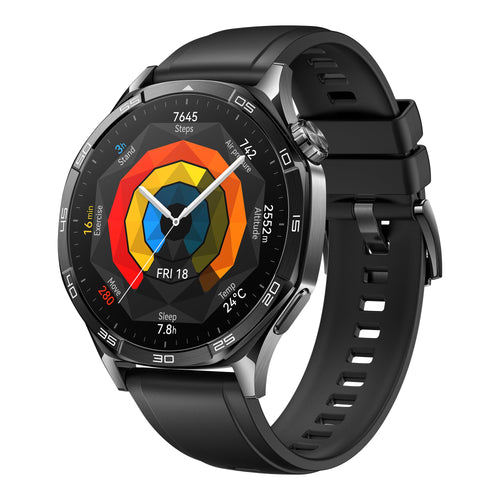 HUAWEI Watch GT 5 Smartwatch 46 mm mit Gesundheitsmonitoring, Schwarz