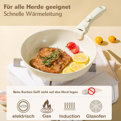 SwissCook Kochgeschirr-Set 16-tlg. – Antihaft Induktion abnehmbar