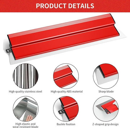 Yabingbos Flächenspachtel Set Edelstahl – 0.38mm & 0.5mm 4er