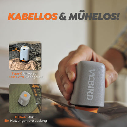 Vacbird Vakuumbeutel für Kleidung, 20 Stück mit kabelloser Vakuumpumpe
