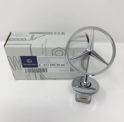Mercedes-Benz Mercedesstern Motorhaube Original Emblem A2218800086 für C-, E- und S-Klasse