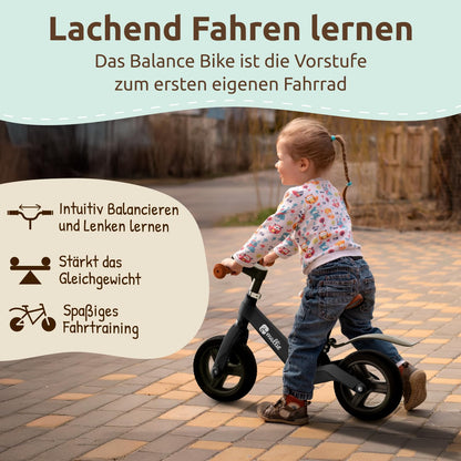 Mallie Kinder Laufrad ab 2 Jahre mit Klingel und Spritzschutz