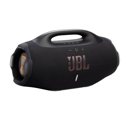 JBL Boombox 4 Bluetooth Lautsprecher mit AI Sound Boost, Schwarz, tragbar, wasser- und staubdicht nach IP68