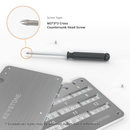 KEYSTONE Tablet Crypto Seed Storage – 24 Wörter Edelstahl