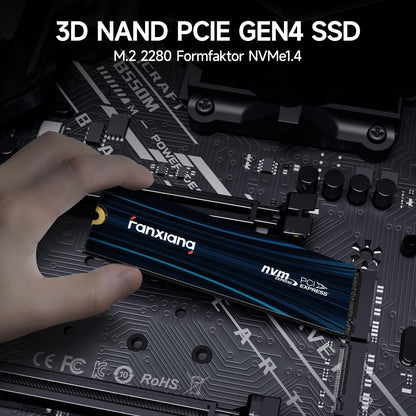 fanxiang S880E NVMe SSD 2TB M.2 PCIe Gen4x4 Gaming Laufwerk