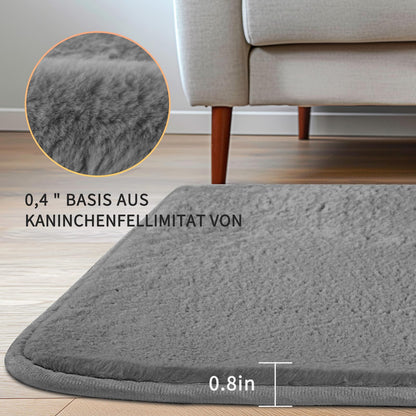 Sour Lemon Weicher Teppich Kaninchenfell – 160x230cm