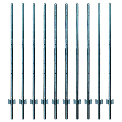 ARIFARO Zaunpfosten 152cm – U-Pfosten, kein Graben (10 Stk.)