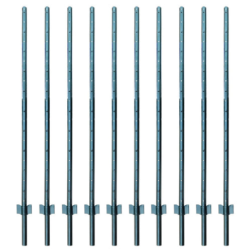 ARIFARO Zaunpfosten 152cm – U-Pfosten, kein Graben (10 Stk.)