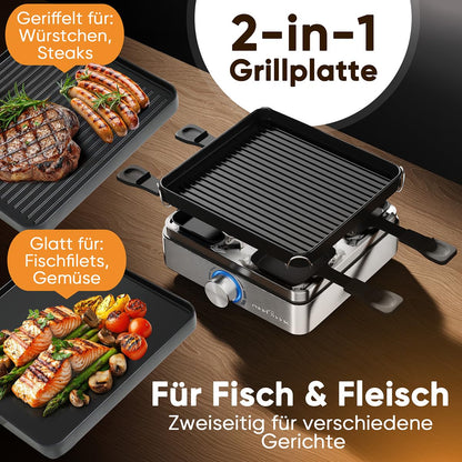 ProfiCook Raclette-Grill PC RG 1301 für 4 Personen mit Wendegussplatte