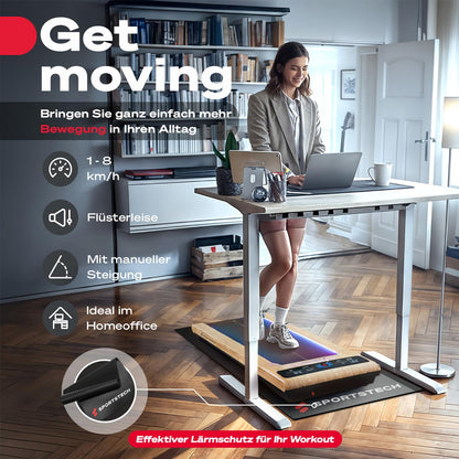 Sportstech sWalk Laufband – Walking Pad unterm Schreibtisch