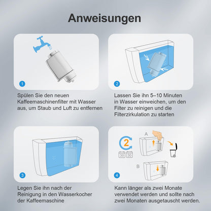 Mutital M400 Wasserfilter für Siemens EQ Kaffeevollautomat, 12er-Pack