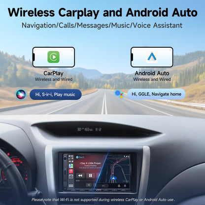 ATOTOZONE A5L Autoradio Navi 7 Zoll Wireless CarPlay Android Auto 2G+32G