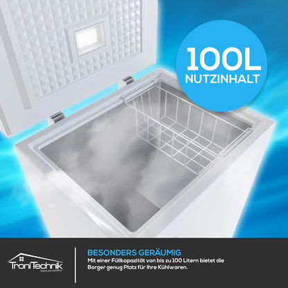 Tronitechnik BORGAR PRO 2in1 Gefriertruhe Kühltruhe 110L Weiss