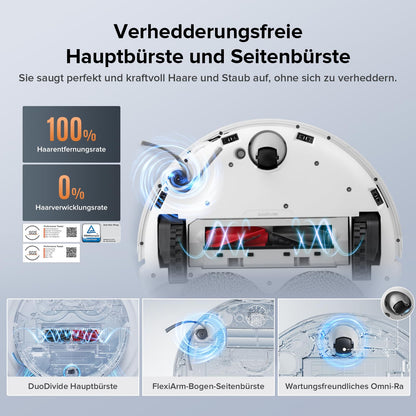 roborock Qrevo Edge S5A Saugroboter mit Wischfunktion, Weiss