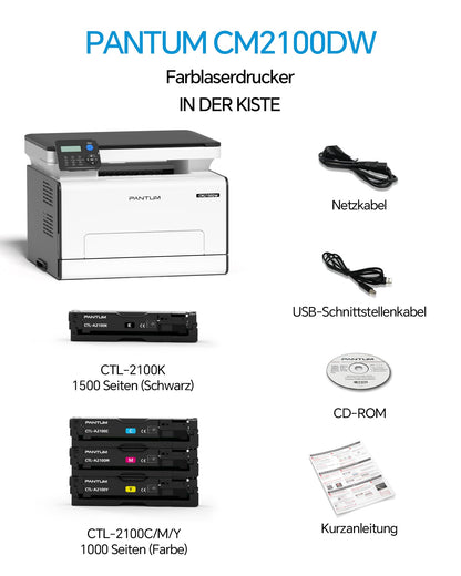 PANTUM CM2100DW Farblaser Multifunktionsdrucker WLAN
