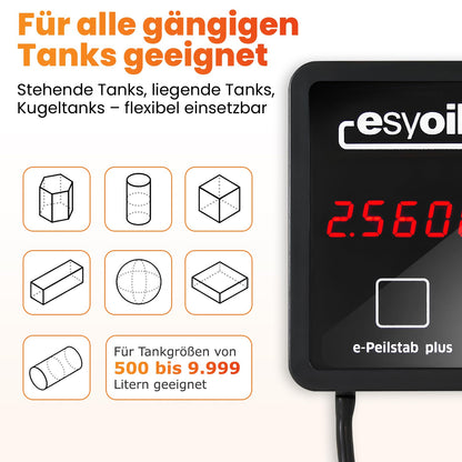 esyoil e-Peilstab - Digitale Füllstandsanzeige für Heizöltank