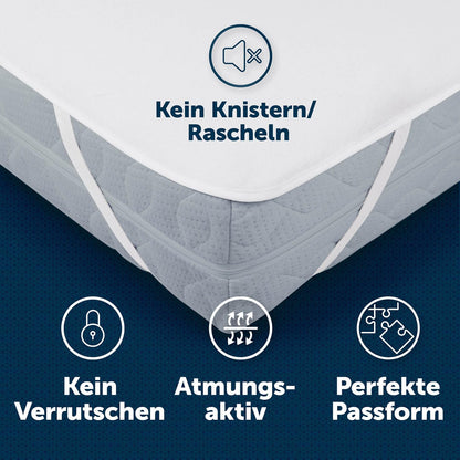 Blumtal Matratzenschoner 160x200 cm 2er Set wasserdicht OEKO-TEX