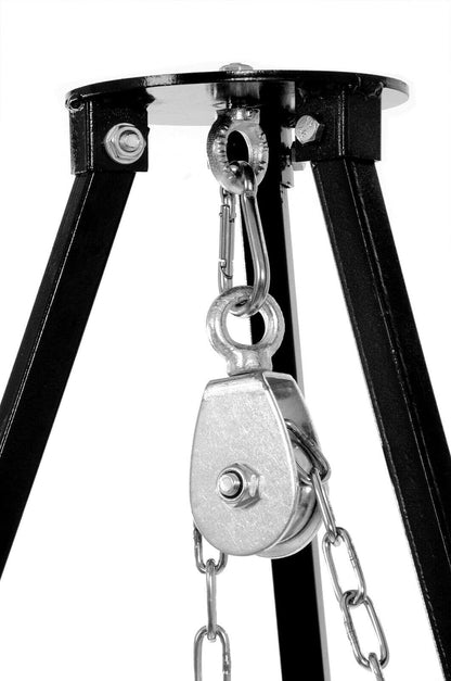 Profi Massiv-Dreibein Grill Kesselhalter - 200cm Edelstahl