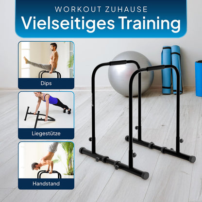ArtSport Dip Barren Dip Station Liegestützgriffe - Schwarz