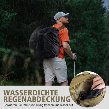 Goture Angelrucksack 45L – 4 Köderboxen, Rutenhalter, wasserabweisend