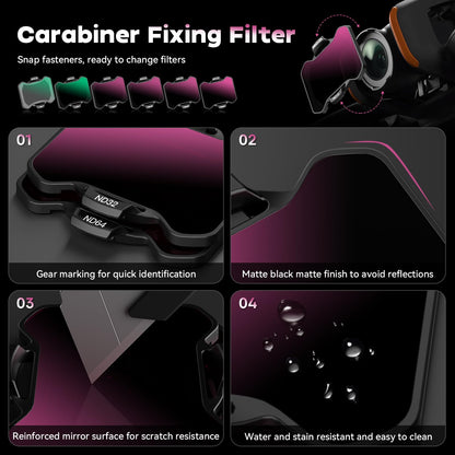 MINGVEN AT2 ND Filter Set für DJI Avata 2, 6er-Pack (UV, CPL)