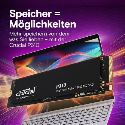 Crucial P310 SSD 1TB M.2 NVMe PCIe Gen4 Interne Speicher