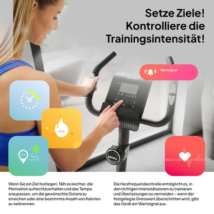 Zipro Beat Heimtrainer Ergometer – Magnetisches Fitnessbike