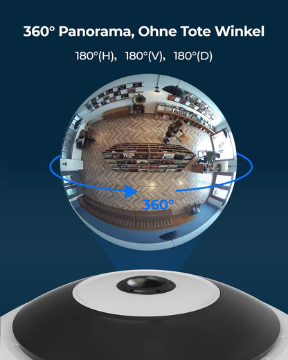Reolink FE-W 6MP WLAN Fisheye Überwachungskamera Innen