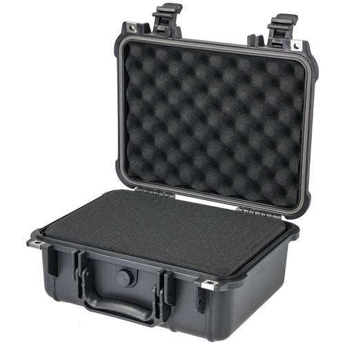 HMF ODK100 Outdoor-Fotokoffer, Transportkoffer mit Rasterschaumstoff aus schlagfestem Kunststoff