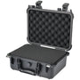 HMF ODK100 Outdoor-Fotokoffer, Transportkoffer mit Rasterschaumstoff aus schlagfestem Kunststoff