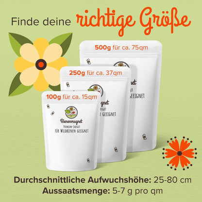Bienenmagnet Wildblumensamen 500g – nektarreiche Samenmischung