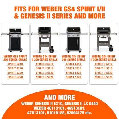 onlyfire Gusseisen Grillplatte Wendeplatte für Weber GBS Grills