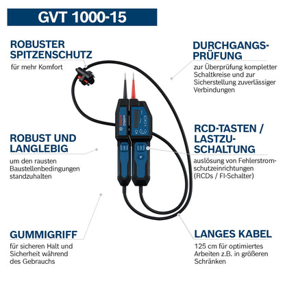 Bosch Professional GVT 1000-15 Spannungsprüfer bis 1000V