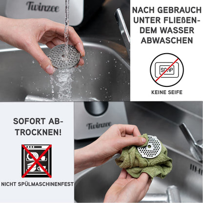 Twinzee Elektrischer Fleischwolf mit Wurstfüller, 1500 W, Schwarz