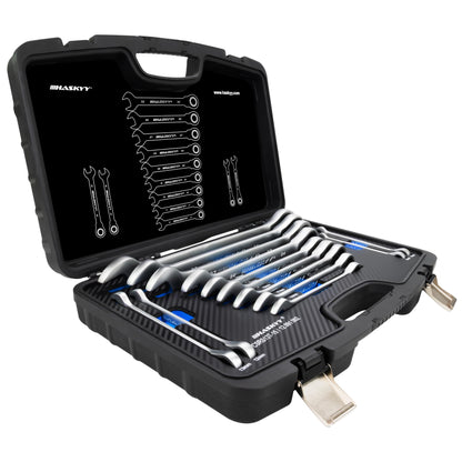 HASKYY Ratschenschlüssel Satz Feinverzahnt - 13-tlg. 8-32mm