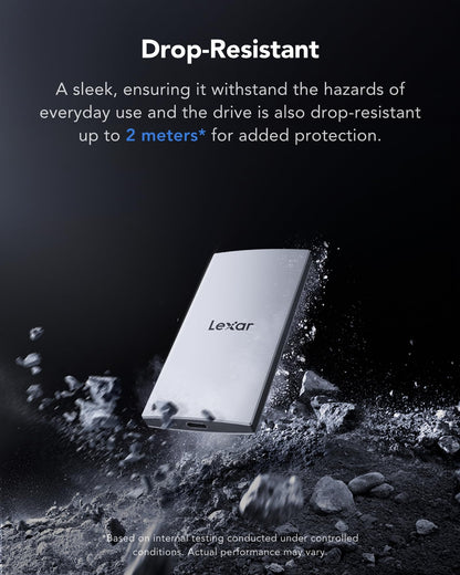 Lexar ES3 Portable SSD – 1TB, USB 3.2 Gen2, 1050 MB/s