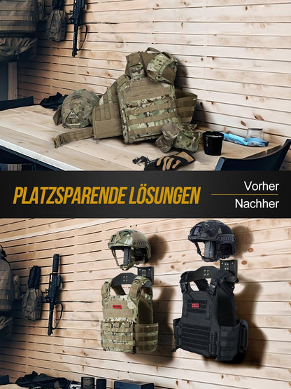 OneTigris Helmhalterung Wand, Garderobe für Helm & Kombi, 40 kg