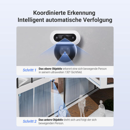 EZVIZ C90 Dual WLAN Überwachungskamera Aussen - Dual-Objektiv