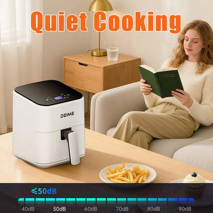 DEIME Heissluftfritteuse RA311D, 2,5 l, kompakter digitaler Airfryer