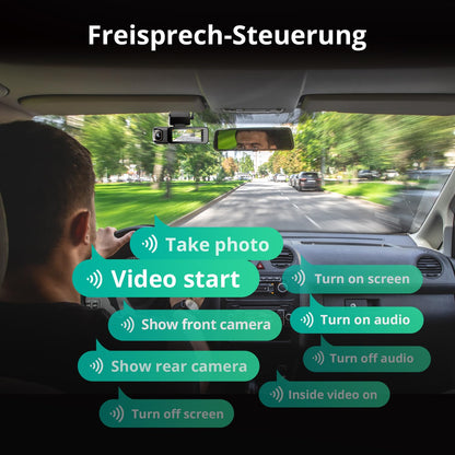 BOTSLAB 4K 3-Kanal Dashcam – GPS, WiFi, 128GB SD-Karte