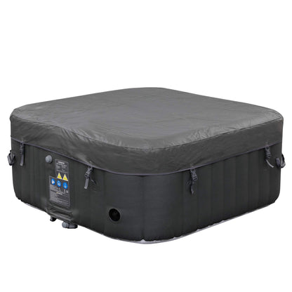 Arebos Aufblasbarer Spa Whirlpool beheizt - 4P 154cm quadratisch