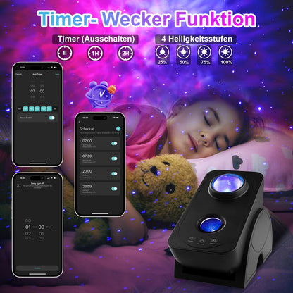 Blubbel LED Sternenhimmel Projektor – WLAN & App-Steuerung