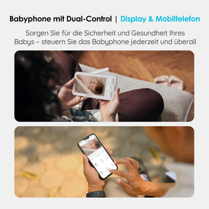 ieGeek Babyphone mit Kamera 1080P, 5 Zoll WLAN Video-Babyfon SC2