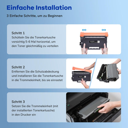 7MAGIC TN3480 TN3430 Toner kompatibel für Brother, 2x Schwarz
